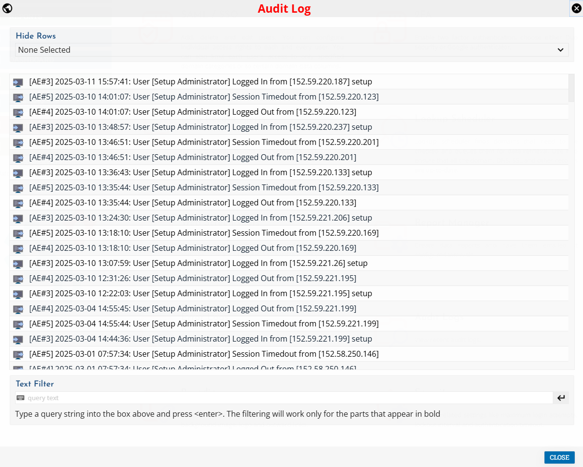 Audit Trail